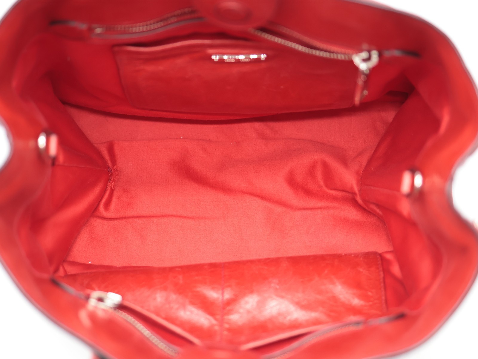MIUMIU Tote Bag Leather Red Authentic — image 13