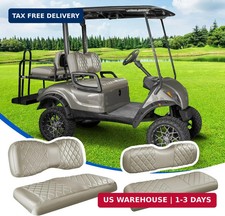 NOKINS 4PCS Golf Cart Seat Covers Kit, Front and Rear Seat Covers Fits YAMAHA/G2