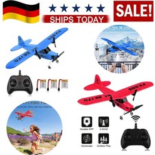 RC Flugzeug 2,4 GHz 2-Kanal Fernbedienungsflugzeug mit 6 Achsen Gyro für Kinder