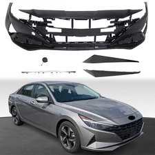 Front Bumper Cover Set Replacement For 2021-2023 Hyundai Elantra Korea Built Car