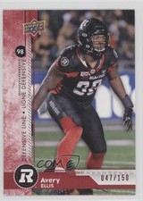 2018 Upper Deck CFL Red 47/150 Avery Ellis #88 0l2