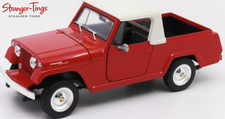 Welly Jeep Jeepster Commando Pick Up Rosso 1:24 Nuovo Con Scatola