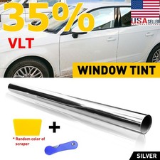 Silver Uncut Roll Window Tint Film 35 Vlt 20 X 10ft Feet Car Home Office Glass