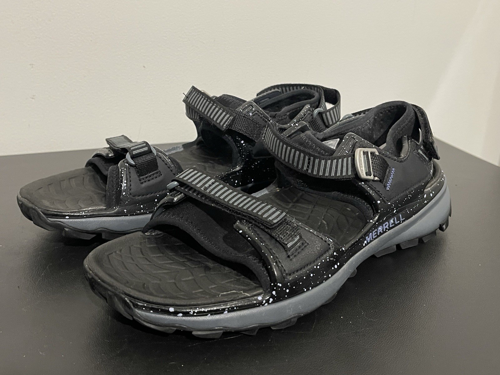 Merrell sandalo donna taglia 10 nero viola cinturino choprock scarpe da trekking J84706