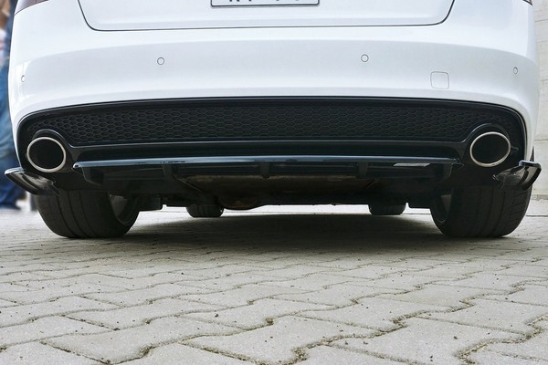 Maxton Design Diffusor Heckansatz Passend FüR Audi A5 S-Line 8T FL Schwarz Hochg-image