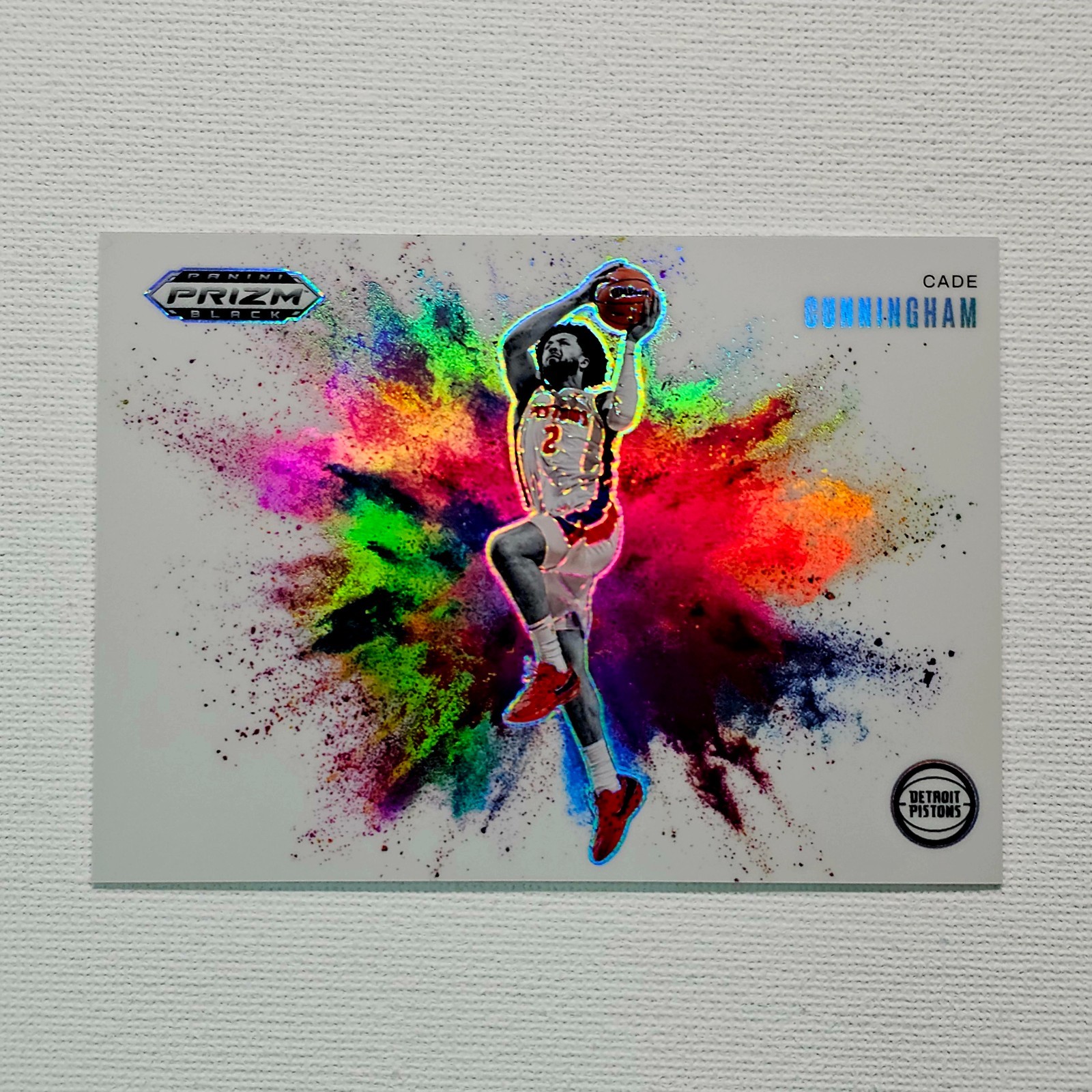 2024-25 Prizm Black Cade Cunningham Color Blast #11 SSP Pistons @1F