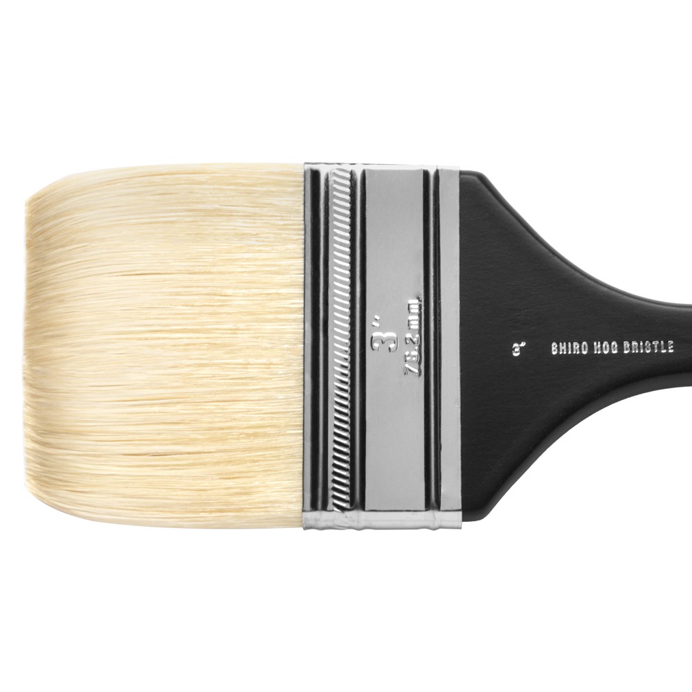 Jackson's : Shiro : Professional Hog Bristle Hair Brush : Mottler : 3in