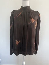 Women’s Grade & Gather Small Long Sleeve Blouse