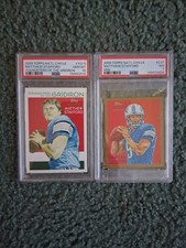 09 NAT'L CHICLE MATTHEW STAFFORD RC LOT-MINI GOLD &amp; GRIDIRON YOUNGSTERS PSA 7/10
