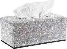 Tissue Box Cover Bling Tissue Box Bathroom Sparkling Rectangular Tissue Box