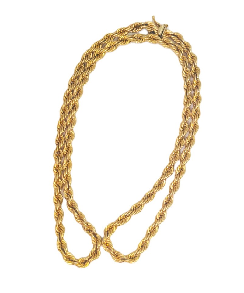14k Rope Chain 22 In 14K Gold Rope Chain, 22'' Long | eBay