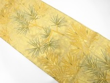 7676748: JAPANESE KIMONO / ANTIQUE FUKURO OBI / SILK / WOVEN YOUNG PINE