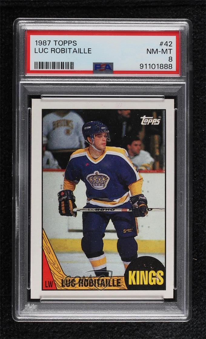 1987-88 Topps Luc Robitaille #42 PSA 8 HOF 1g9r