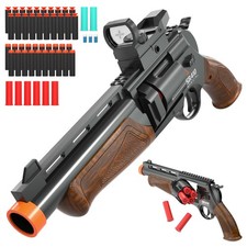 Toy Guns Soft Bullet Toy Shotgun Foam Revolver Blaster with Sight, Educationa...