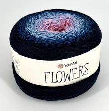 Yarnart Flowers Color Gradient #273 Cotton/Acrylic Yarn 250g. 1094Yds  #1 Wt.