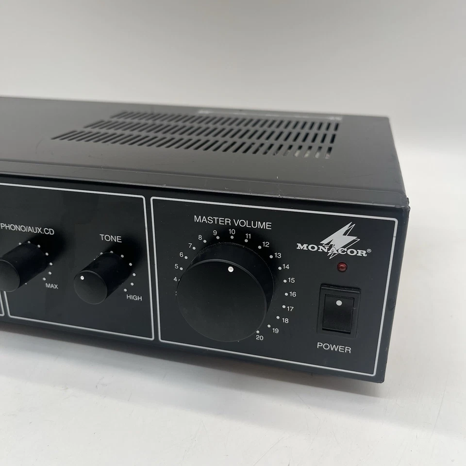 Monacor PA-402 Verstärker Amplifier PA-Anlage HiFi 2x 40W - Bild 2 von 4