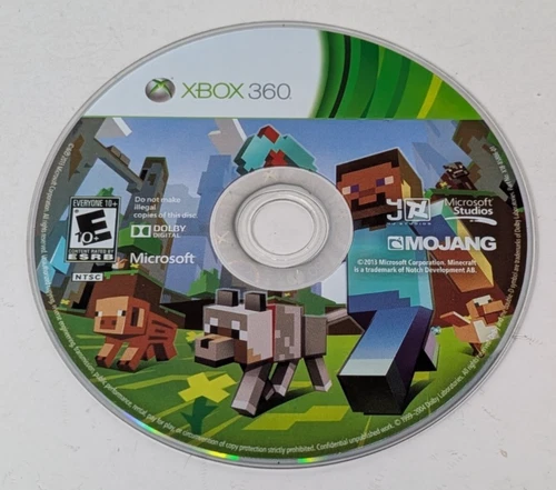 Minecraft - Xbox 360 Edition (Microsoft Xbox 360) Disc Only - Tested & Working