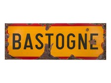 BASTOGNE road sign - repro