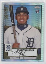 2021 Chrome Platinum Anniversary Mega Box Prism Refractor Isaac Paredes #40 09wc