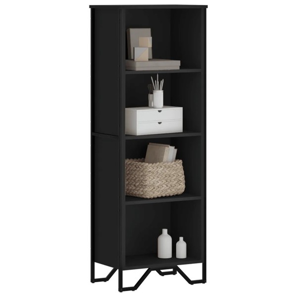 BüCherregal Schwarz 50X31X137,5 Cm Holzwerkstoff Standregal-image