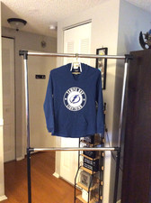 Tampa Bay Lightning New Logo Blue Long Sleeve Hoodie Shirt Women Small Calhoun