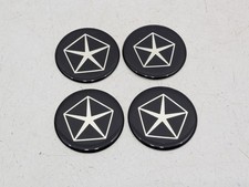 4 - Nos Chrysler Wire Hubcap Center Cap Wheel Rim Emblems Badge Lot 2 80s 90s