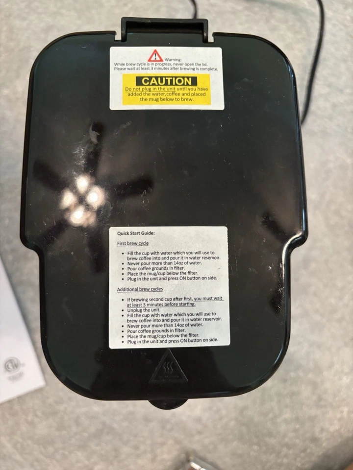 Cooks Essential Coffee Maker, Black, Easy To Use, Lightweight, Space Efficient - Image 4 of 4