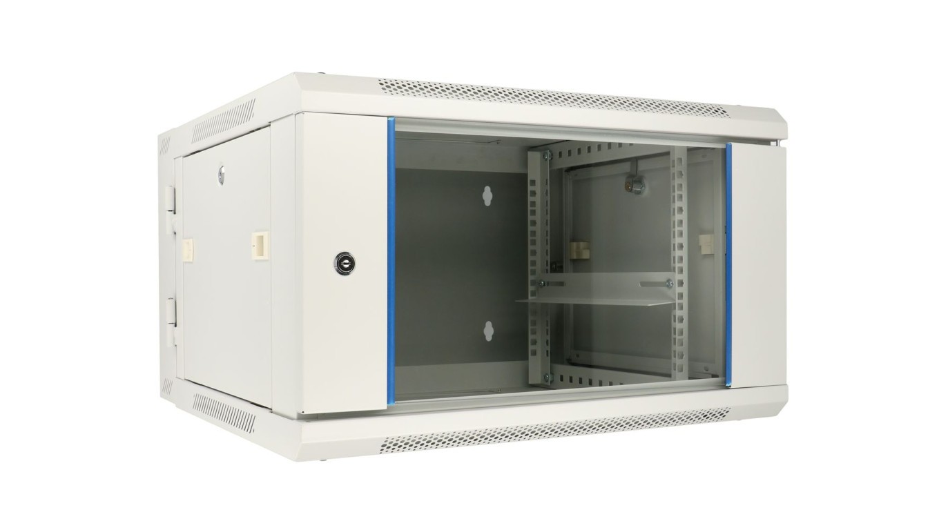 Wall Mounted Cabinet Rack, Double Sectional 6U 600x600 EX.12936