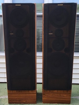 VTG PIONEER CS-V935 4 WAY TOWER SPEAKERS WITH VINYL LAMINATED WOOD