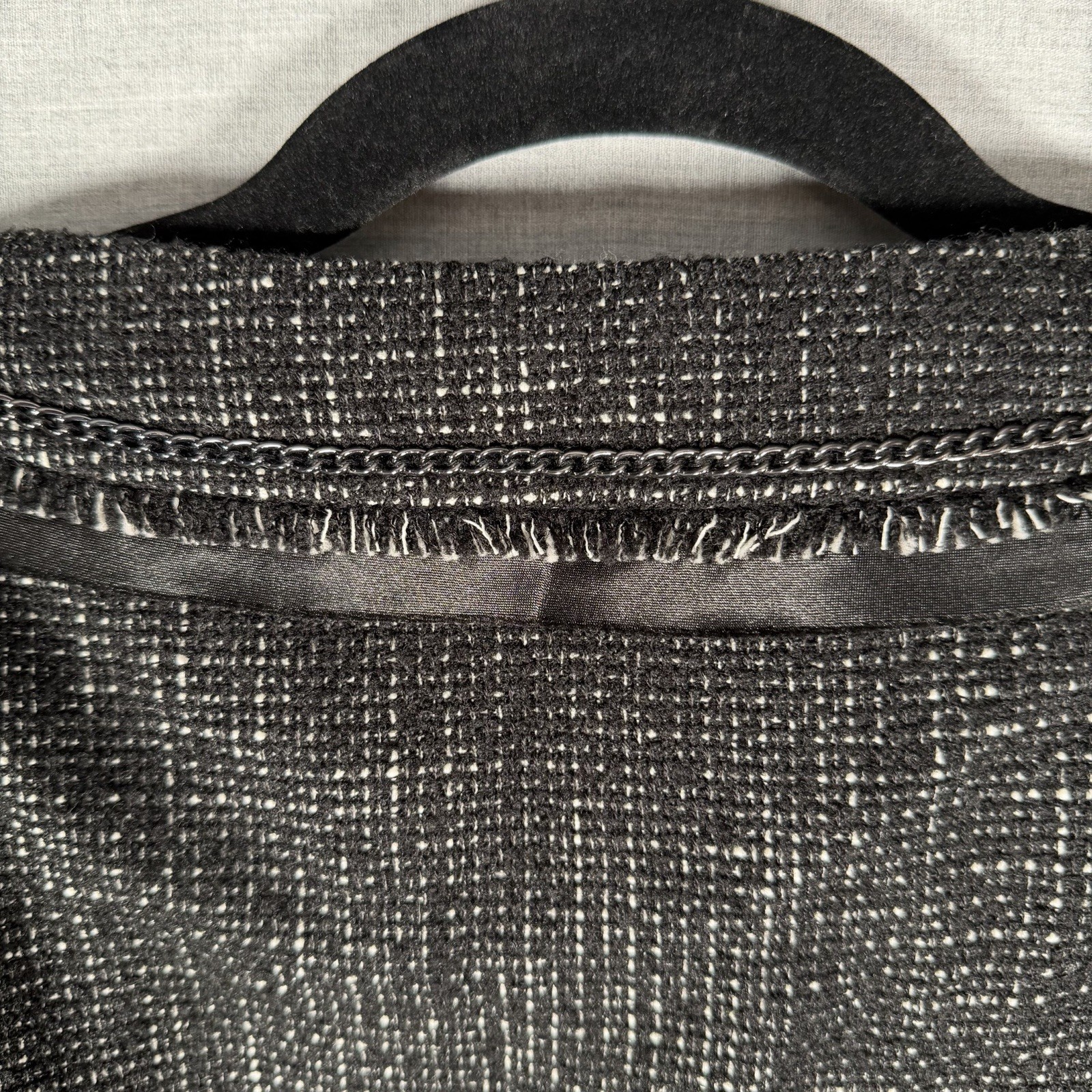 Halogen Tweed Blazer Jacket Button Chain Accents … - image 9