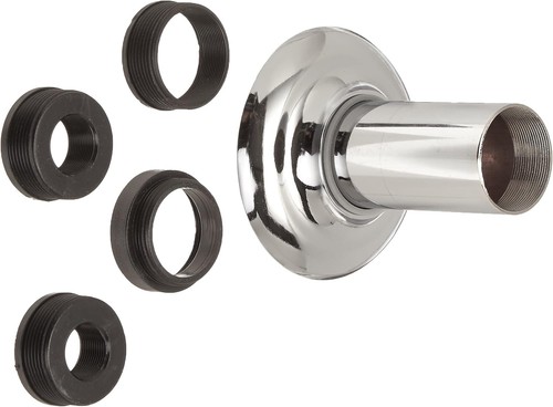 Danco Universal Tube & Flange Assembly Brass Chrome 10307