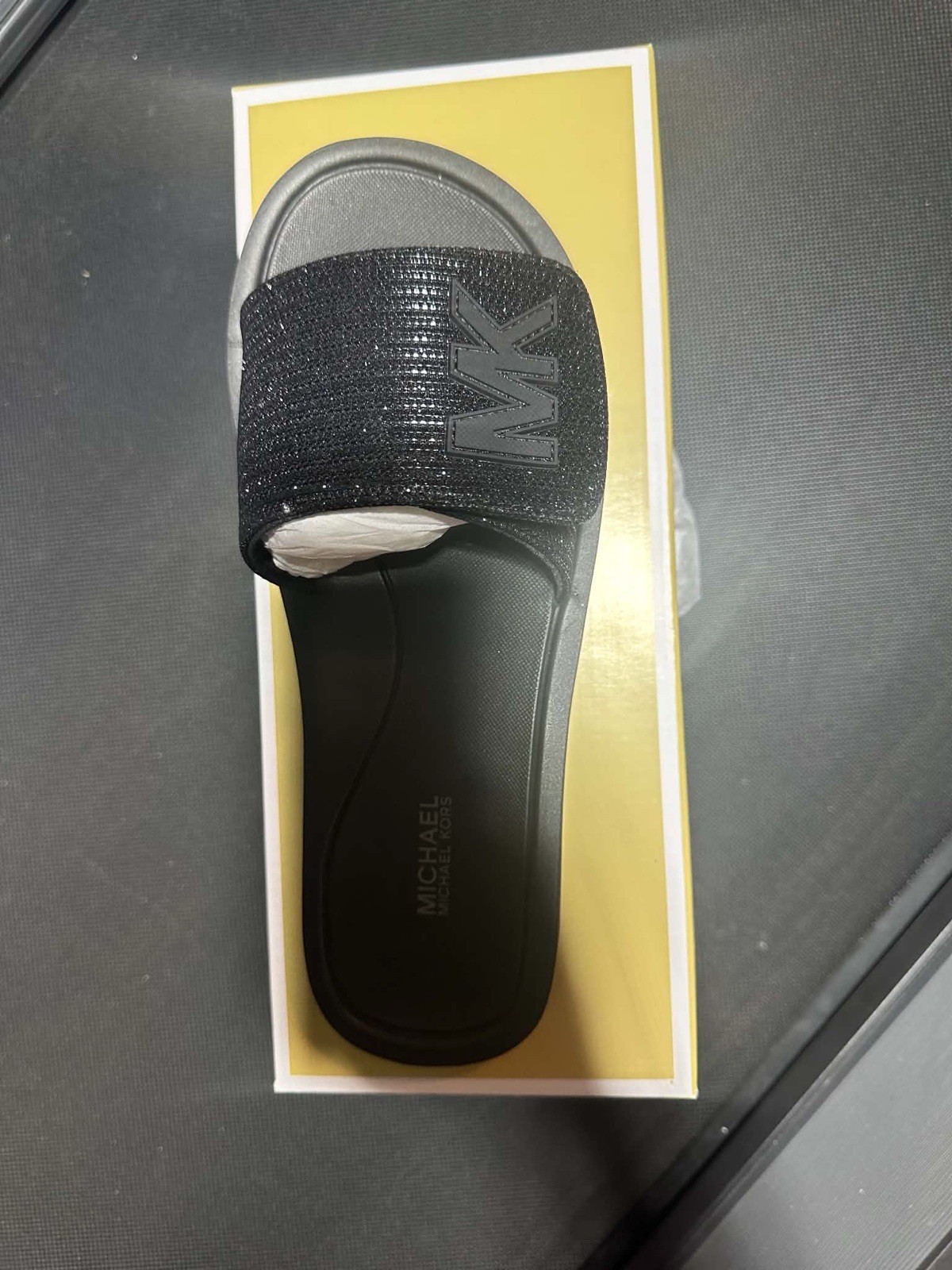 Michael Kors Glitter Chain Slide