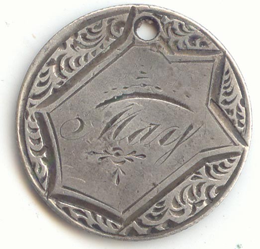 1886 Seated Liberty Dime Love Token, Name May