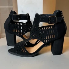 TOP Moda LEVIN-1 Ankle Strap Open Toe Chunky Heel Platform Gladiator Sandal 6.5