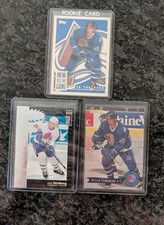 Lot Of 3 Peter Forsberg Cards - Quebec Nordiques, Colorado Avalanche, Topps, UD
