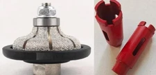 1 1/4" Ogee Bullnose F30 Profle Wheel 3 1/2" stone concrete core bit hole cutter