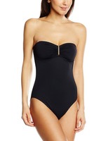 Uk 8, Black - Black, Morgan Women's Bergamo Maillot 1 Piìce Bustier Mousse Amovi Uk 8, Black - Black, Morgan Women's Bergamo Maillot 1 Piìce Bustier Mousse Amovi