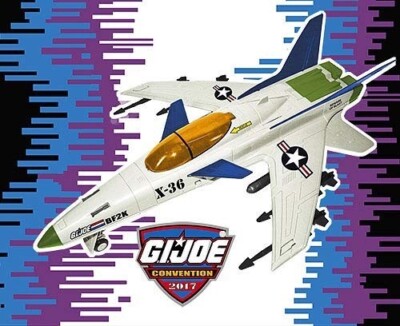 Gl Joe Collectors Club 2017 BATTLE FORCE 2000 Vector X-36 Fighter Jet