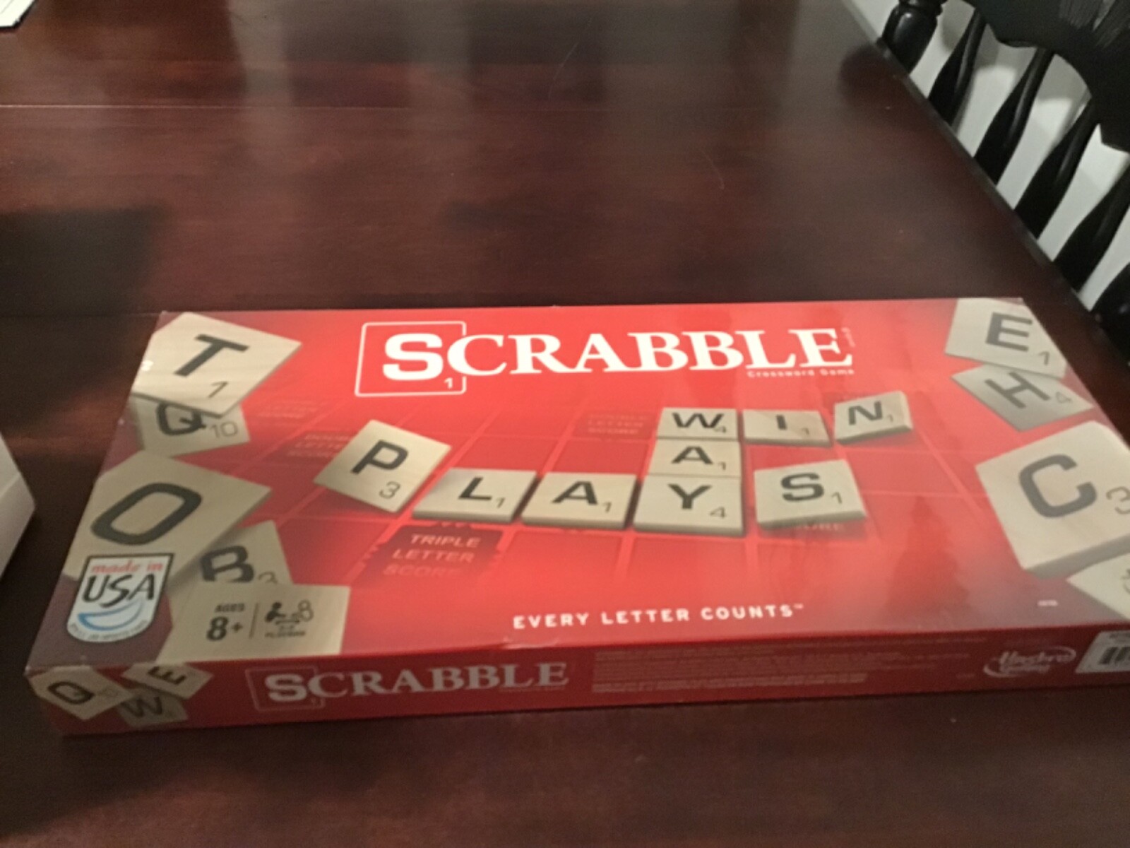 Scrabble Board Game - Crossword NEW Factory SEALED - 2013 Hasbro COMPLETE
