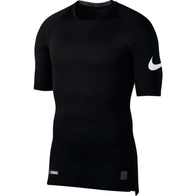 nike men's pro half sleeve compression football shirt