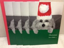 RSVP CHRISTMAS CARDS New w/Envelopes LOT OF 4 "Christmas is a time to give..."