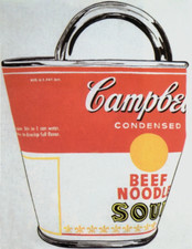 ANDY WARHOL Soup Can bag 30.25" x 23.5" Poster 2000 Pop Art