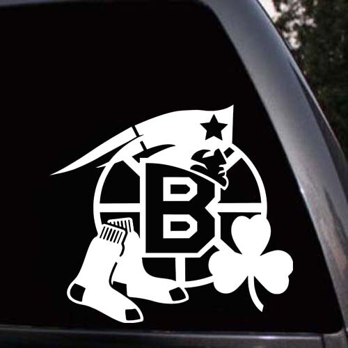 Boston Sports Teams Red Sox Celtics Patriots Bruins Mashup Vinyl Decal Sticker eBay