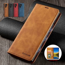 Leather Wallet Magnetic Case For Samsung S24 S23 Ultra S22 Plus S21 S20 Note 20