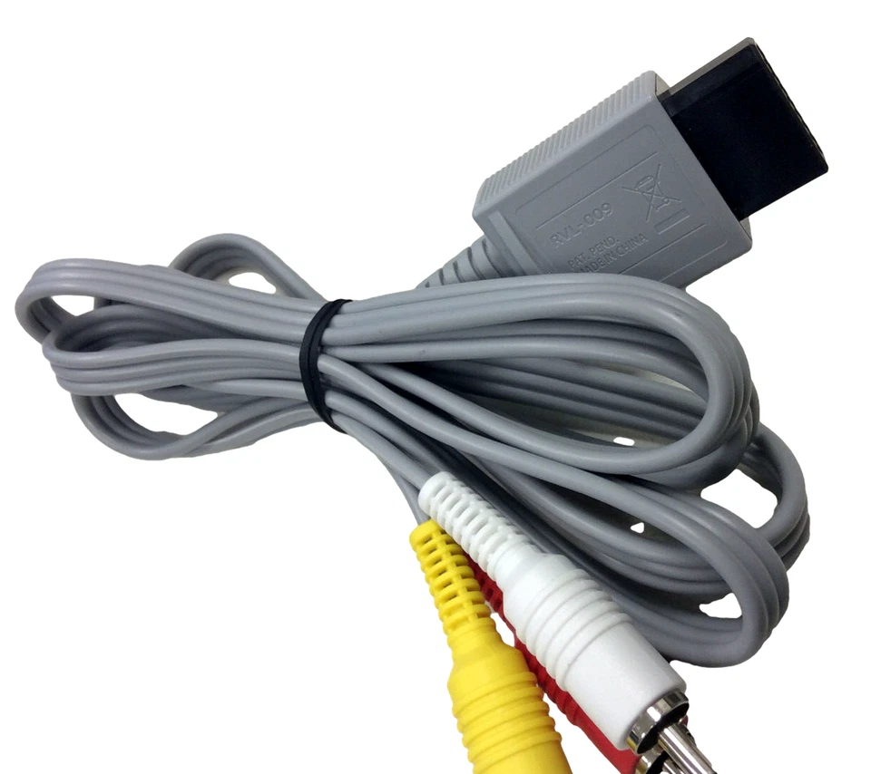 New Genuine Nintendo Wii AV Cable Cord RCA (RVL 009)  Wii U Original - Image 3 of 4