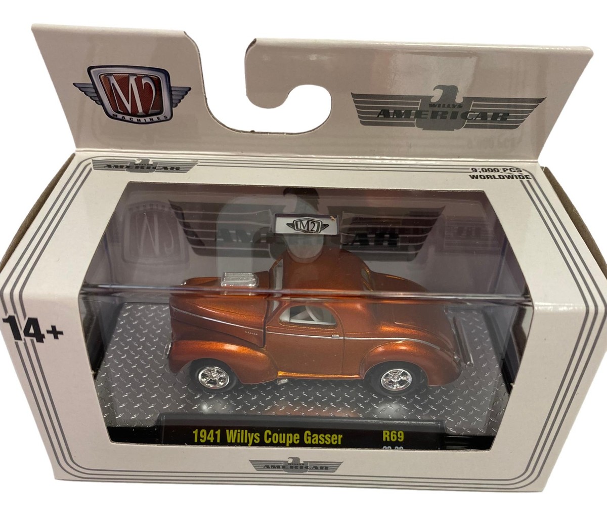 M2マシーン ウォルマート限定　1941 ウィリス・クーペ・ガッサー 1941 Willys Coupe Gasser Green (Weathered) 