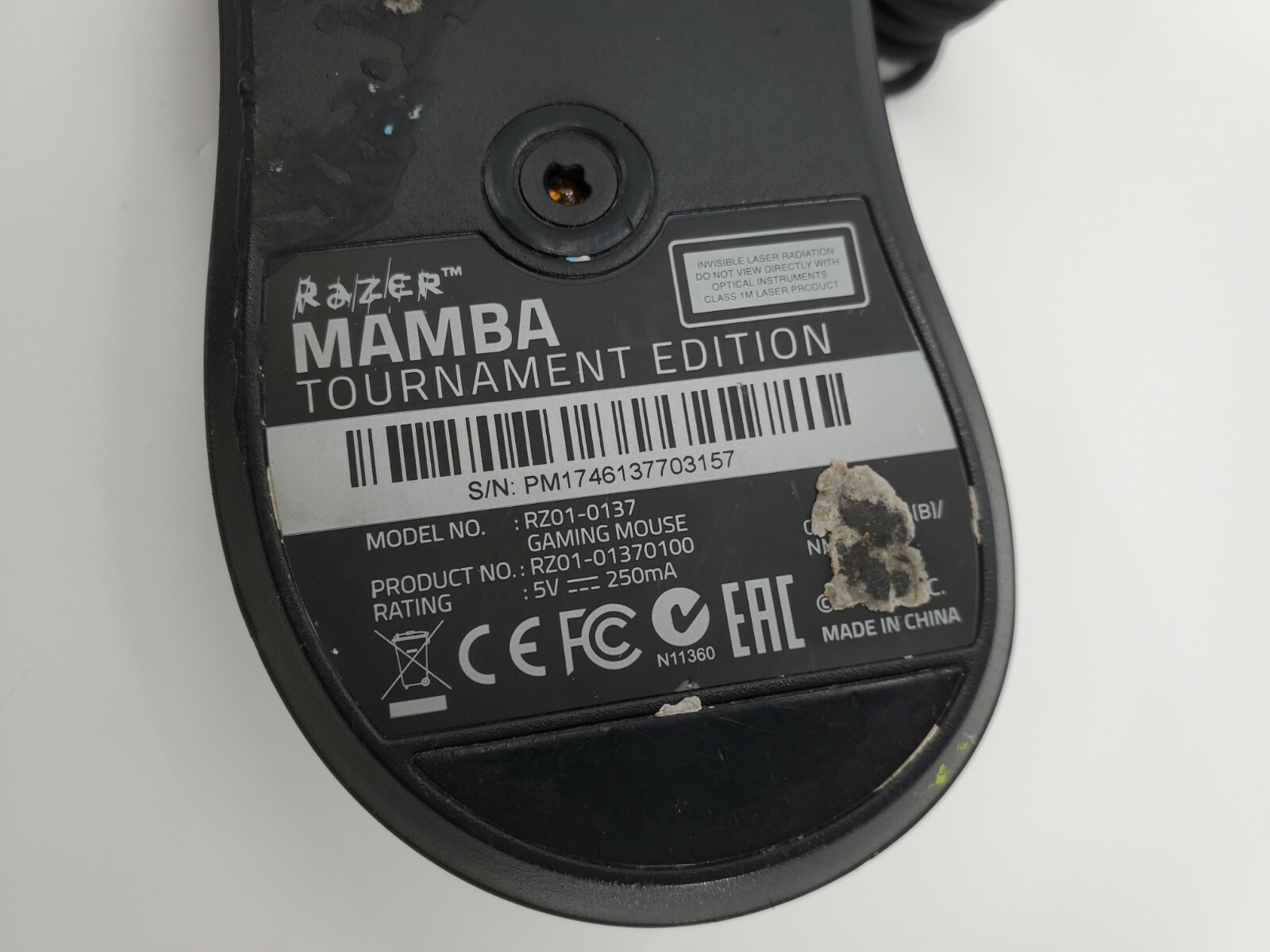 MAMBA Razer Tournament Edition Gaming Wired Mouse RZ01-0137 Chroma 16000 DPI
