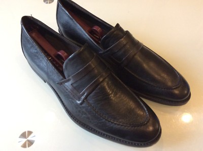 BACCO BUCCI NEW MENS BLACK LEATHER LOAFERS SIZE 10 $ 98.00  display picture 3