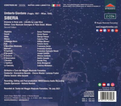 UMBERTO GIORDANO - SIBIRIEN (2 CDs) NEUE CD