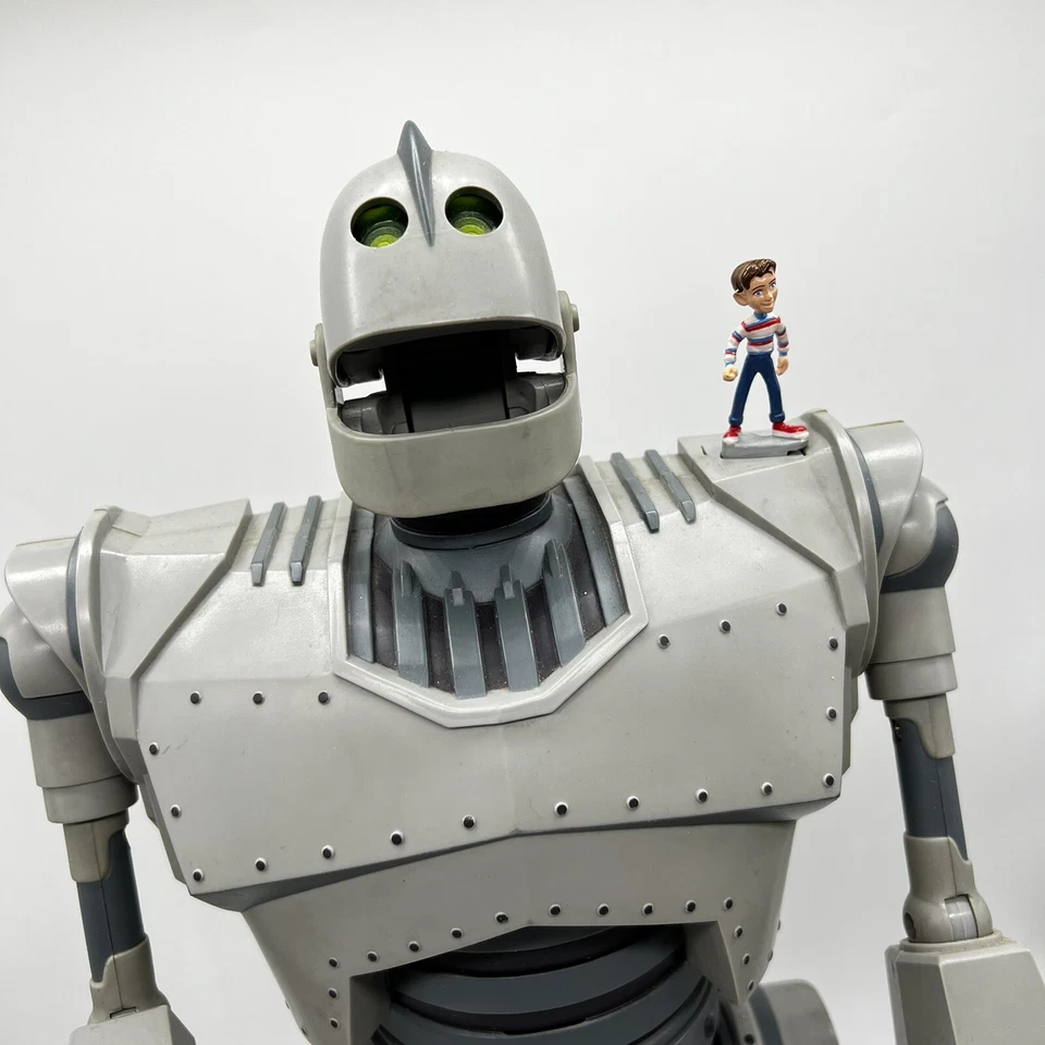 Figura Trendmasters The Ultimate Iron Giant 20" 1999 incompleta con robot de caja Foto 3 de 4